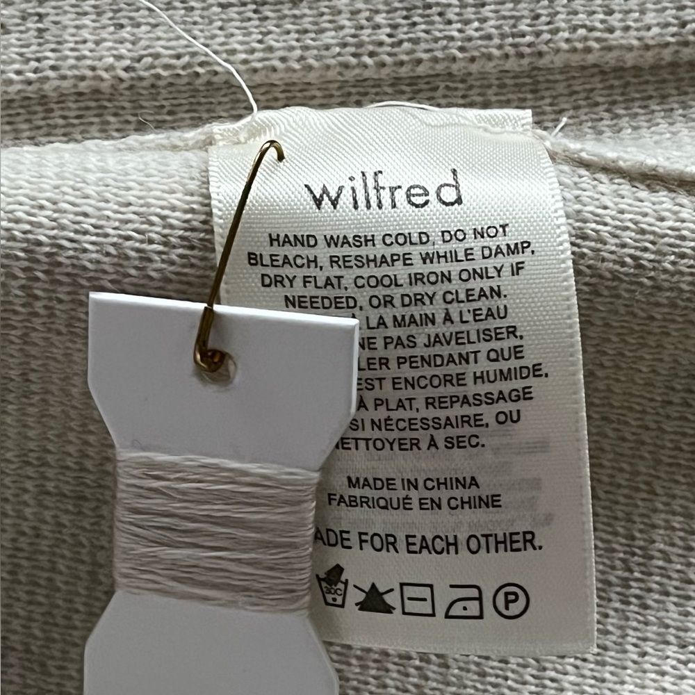 Aritzia Wilfred Belize Cardigan in Heather Birch in Sz M - Picture 8 of 9
